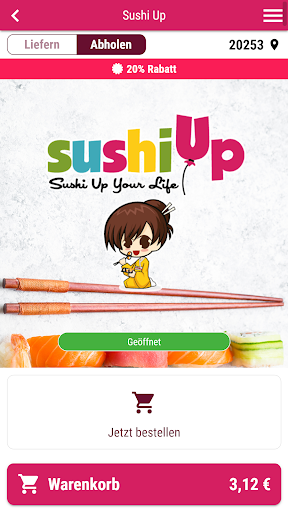 Android application Sushi Up screenshort