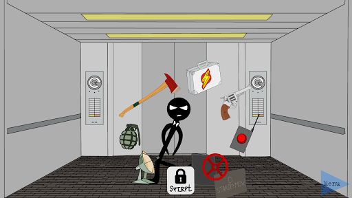 Android application Stickman Escape Lift 2 : Funny screenshort