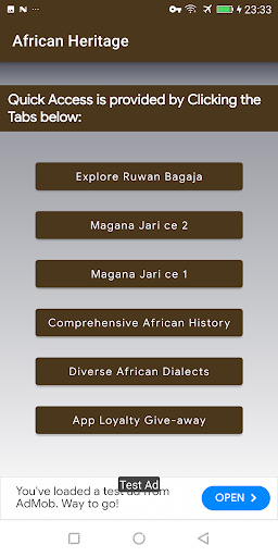 African Heritage Screen 3