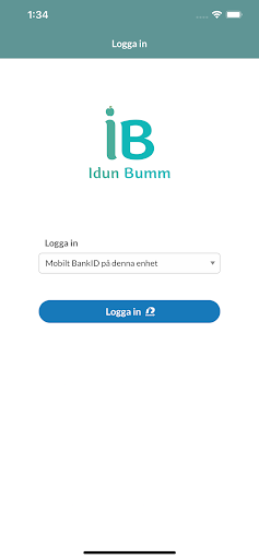 Android application Idun BUMM screenshort