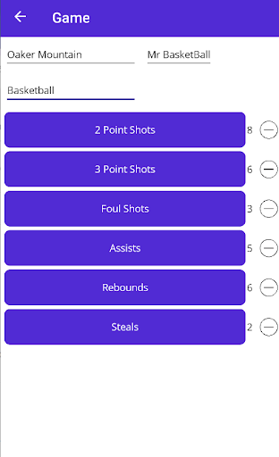 Sports Stats Screen 3