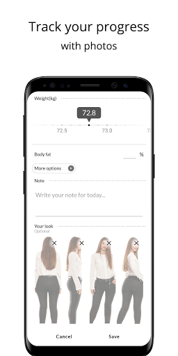 Weight Tracker+ BMI Calculator Screen 3