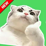 Cover Image of डाउनलोड Funny Cat Meme Stickers - WAStickerApps 1.0 APK
