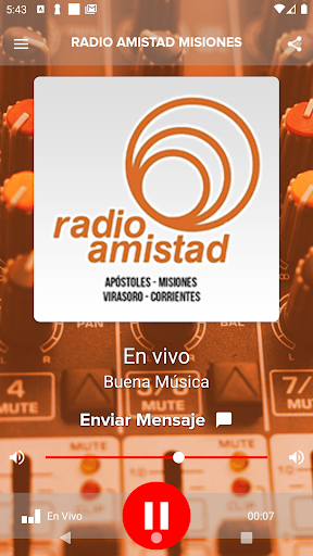Android application Radio Amistad Misiones screenshort