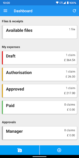 MyExpenses Cloud Screen 2