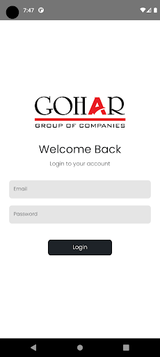 Android application Gohar Unit Transfer screenshort