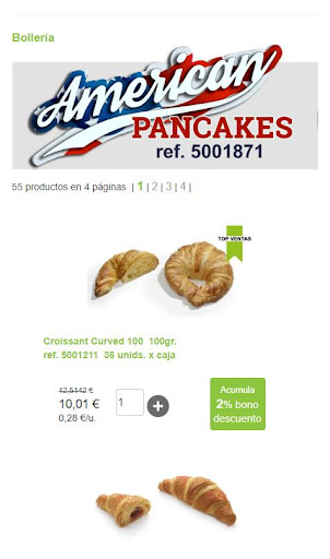 Android application PANESCO TIENDA ONLINE ESPAÑA screenshort