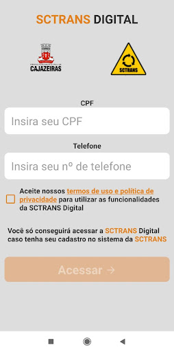 Android application SCTRANS screenshort