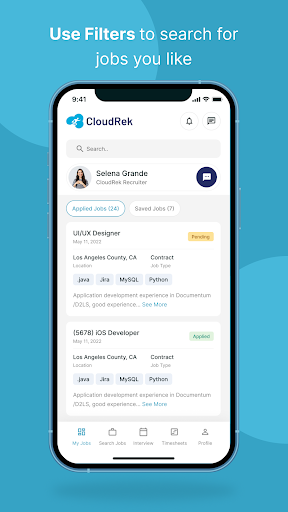 Android application CloudRek screenshort