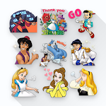 Cover Image of Download Sticker WA Cartoon Princess Lo  APK