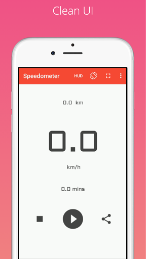 Android application Speedometer screenshort