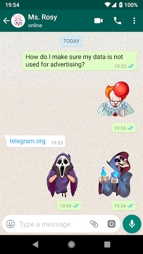 Android application Halloween Horror Stickers - WA screenshort