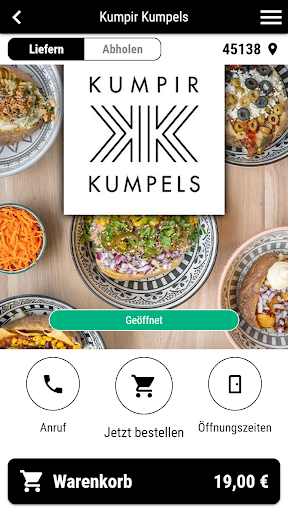 Android application Kumpir Kumpels screenshort