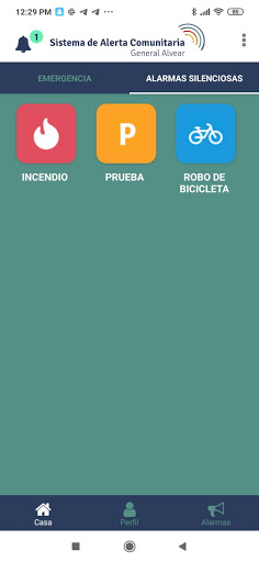 Android application SAC - Alvear screenshort