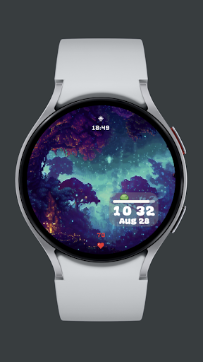 Android application Glow Forest Watch Face screenshort