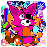 Coloring book game 5 night icon