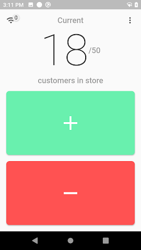 Android application Customer Counter screenshort