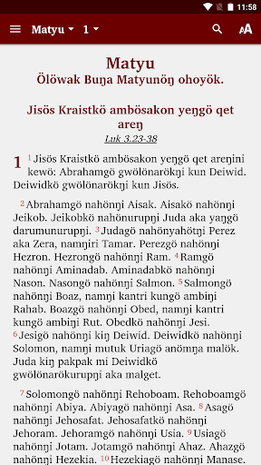 Android application Burum Mindik - Bible screenshort