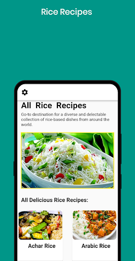 Android application Rice Recipes screenshort