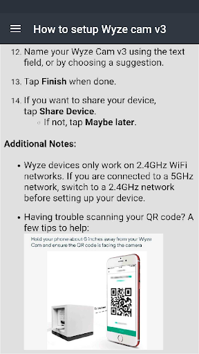 WYZE Cam V3 Guide Screen 2