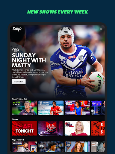 Kayo Sports - for Android TV screenshot