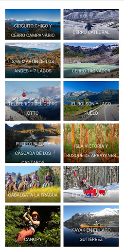Android application Guía de viaje de Bariloche screenshort