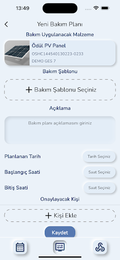 iBakım Screen 2