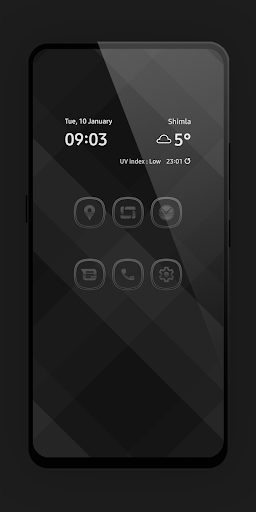 Android application Matte Glass Gray Icon Pack screenshort