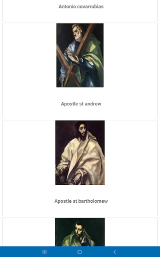 Android application El Greco screenshort