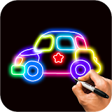 Learn To Glow Draw Cars icon