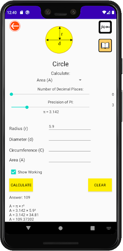 ShapeX Calculator Screen 3