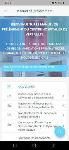 Android application CH-Versailles screenshort