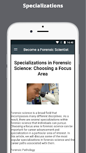 Become a Forensic Scientist