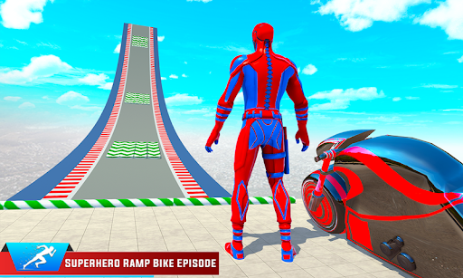 Android application Superhero Bike Racing Games screenshort