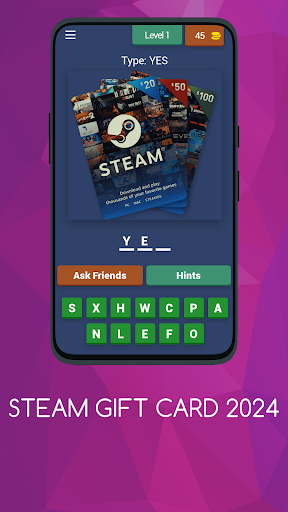 Android application STEAM GIFT CARD 2024 screenshort