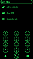 Dialer Circle Green Theme for Drupe or ExDialer