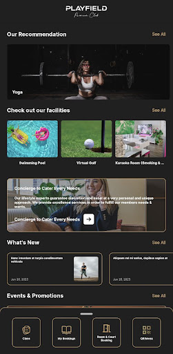 Playfield Premium Club Screen 2