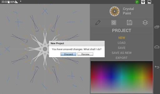 Android application Crystal Paint screenshort