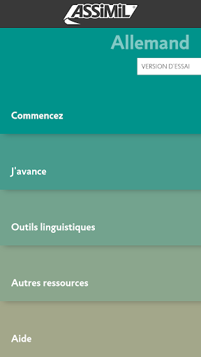 Android application Allemand Perf. Assimil screenshort