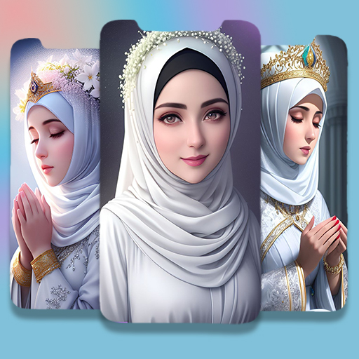 Cute Hijab Girl Wallpaper logo