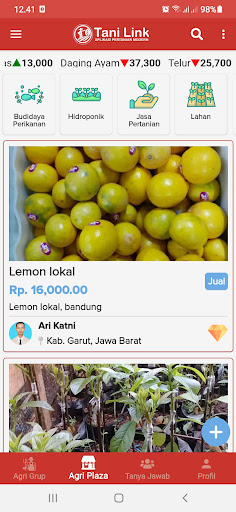 TaniLink: Komunitas Agribisnis Screen 3