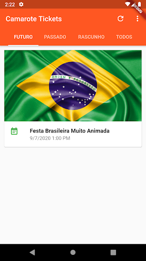Android application Camarote (Produção) screenshort