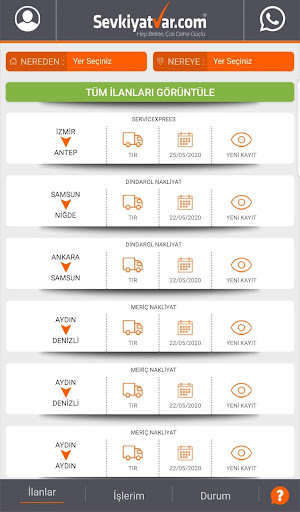 Sevkiyatvar.com Screen 2