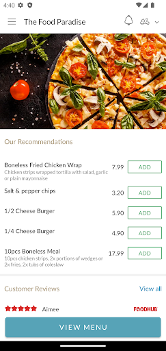 The Food Paradise Screen 2