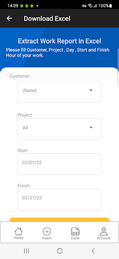 Job Timesheet Screen 2