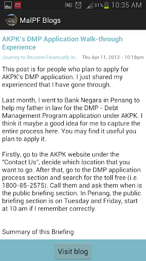 Malaysia PF Blogs Screen 2