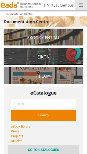 EADA My Campus Screen 3