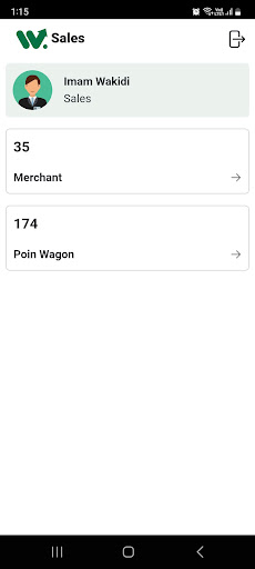 Android application Wagon Sales screenshort