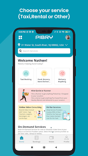 Pibry - Delivery, Taxi, Pros Screen 2