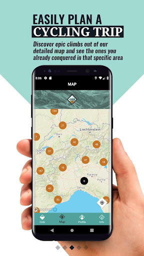 myCols - your cycling climbs Screen 3